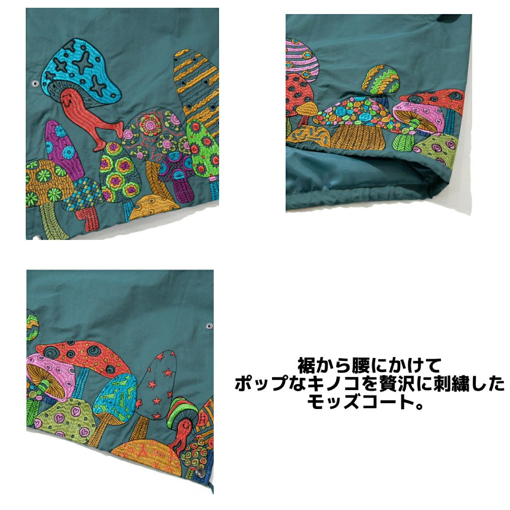 ゴースローキャラバン go slow caravan コットンナイロンパネル刺繍