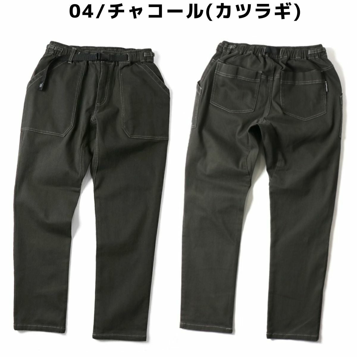 春夏物【未使用・送料無料】上下　tk.　Mサイズ・グレー 10ozストレッチデニム／カツラギベーカーパンツ | ジムマスター（gym