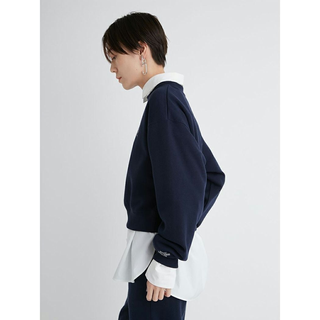 エミ emmi emmi atelier ewcショート丈ロゴスウェット レディース