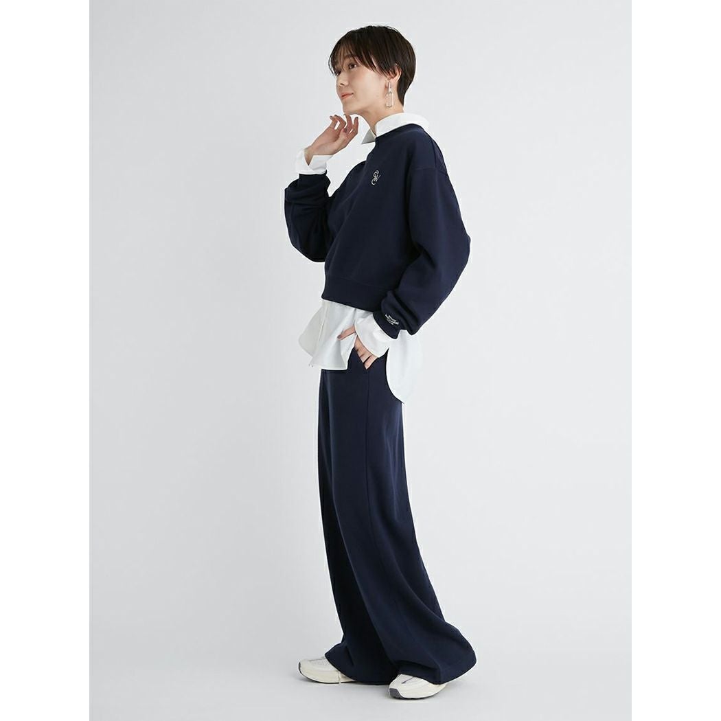 エミ emmi emmi atelier ewcショート丈ロゴスウェット レディース
