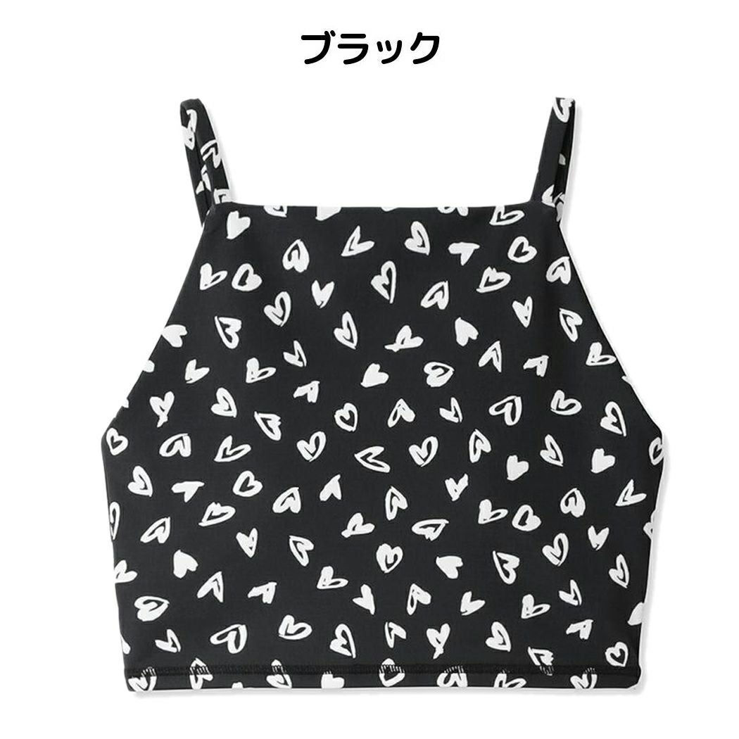 エミ emmi emmi yoga ペイントハートブラトップ レディース ブラウン