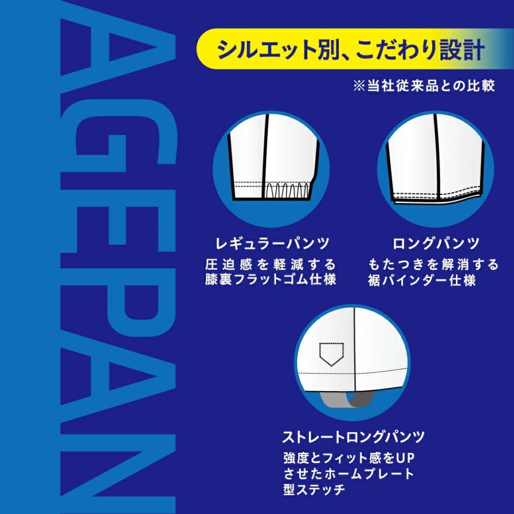 エスエスケイ ユニフォームパンツ 2枚セット 選べる2タイプ レギュラー