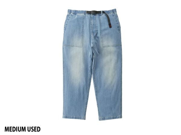 グラミチ ストレッチデニムルーズテーパードパンツ カジュアル パンツ