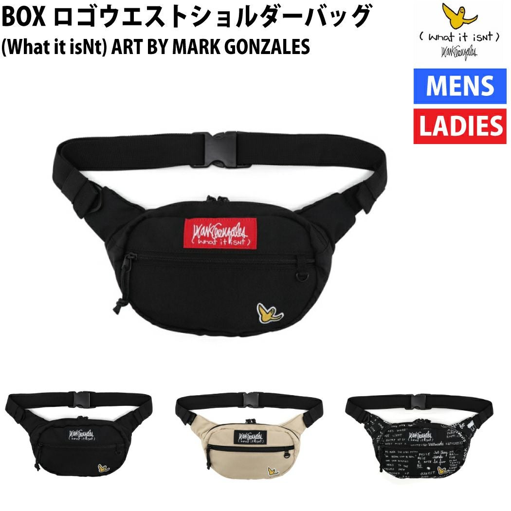 マークゴンザレス BOXロゴウエストショルダーバッグ ウエストポーチ