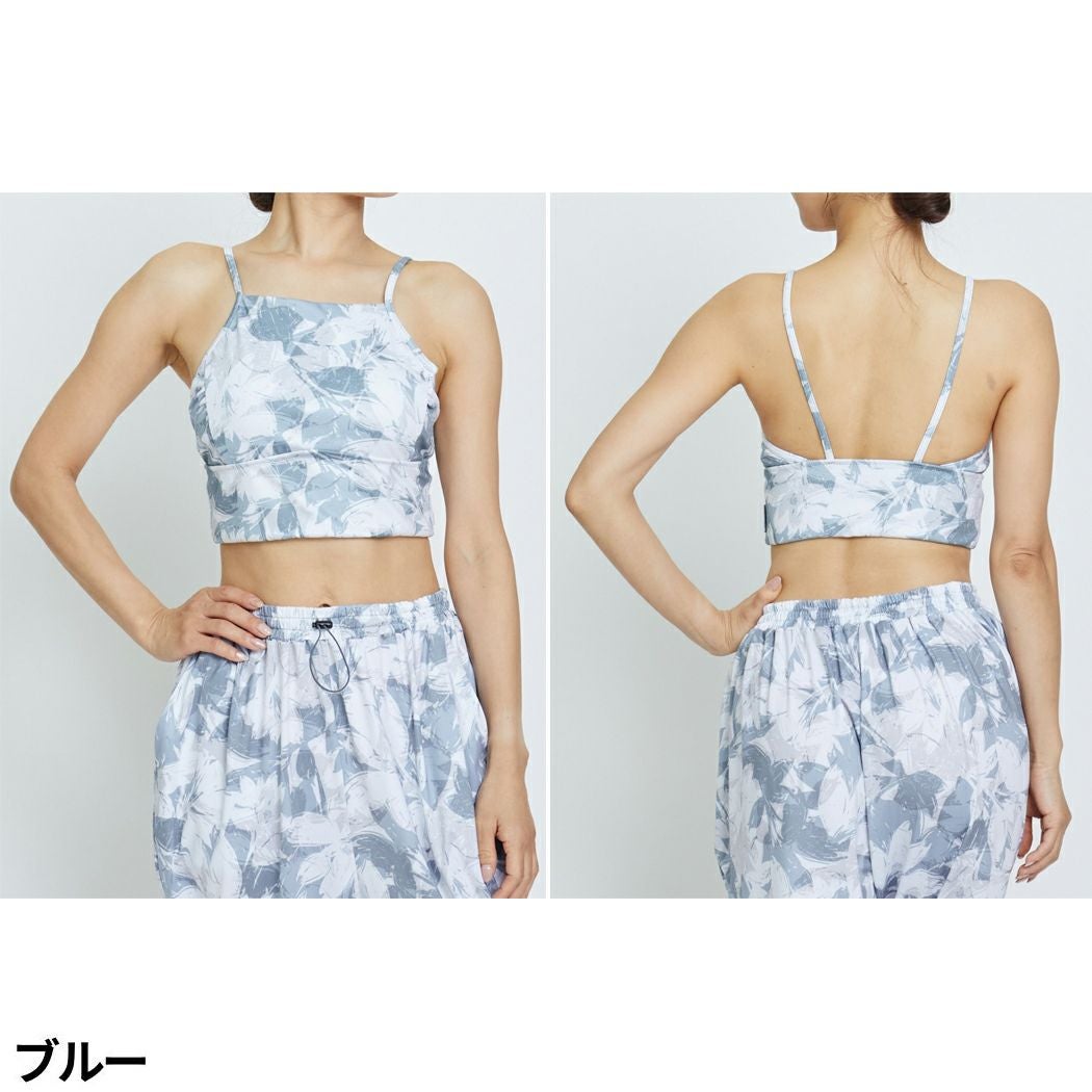 Julier RibFloretプリント トップス ジュリエ Julier ribbon flowerプリントショートトップス パット付き