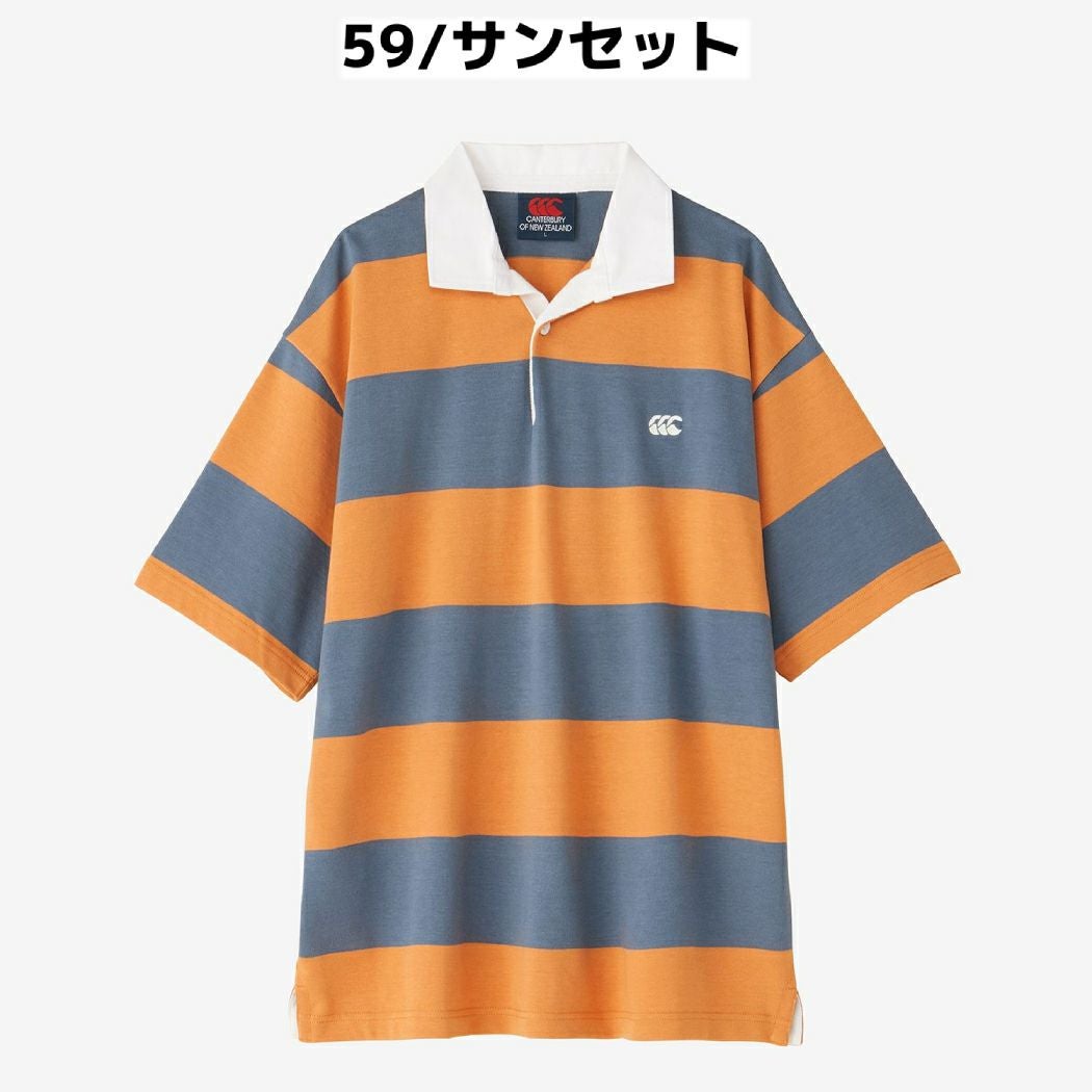カンタベリー CANTERBURY ショートスリーブ 4インチ ストライプ