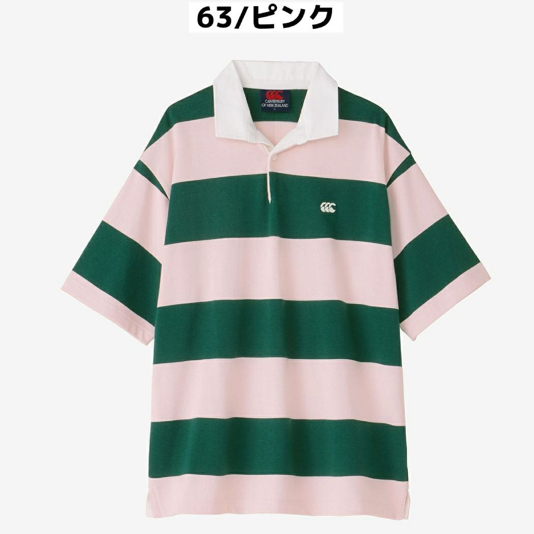 カンタベリー CANTERBURY ショートスリーブ 4インチ ストライプ