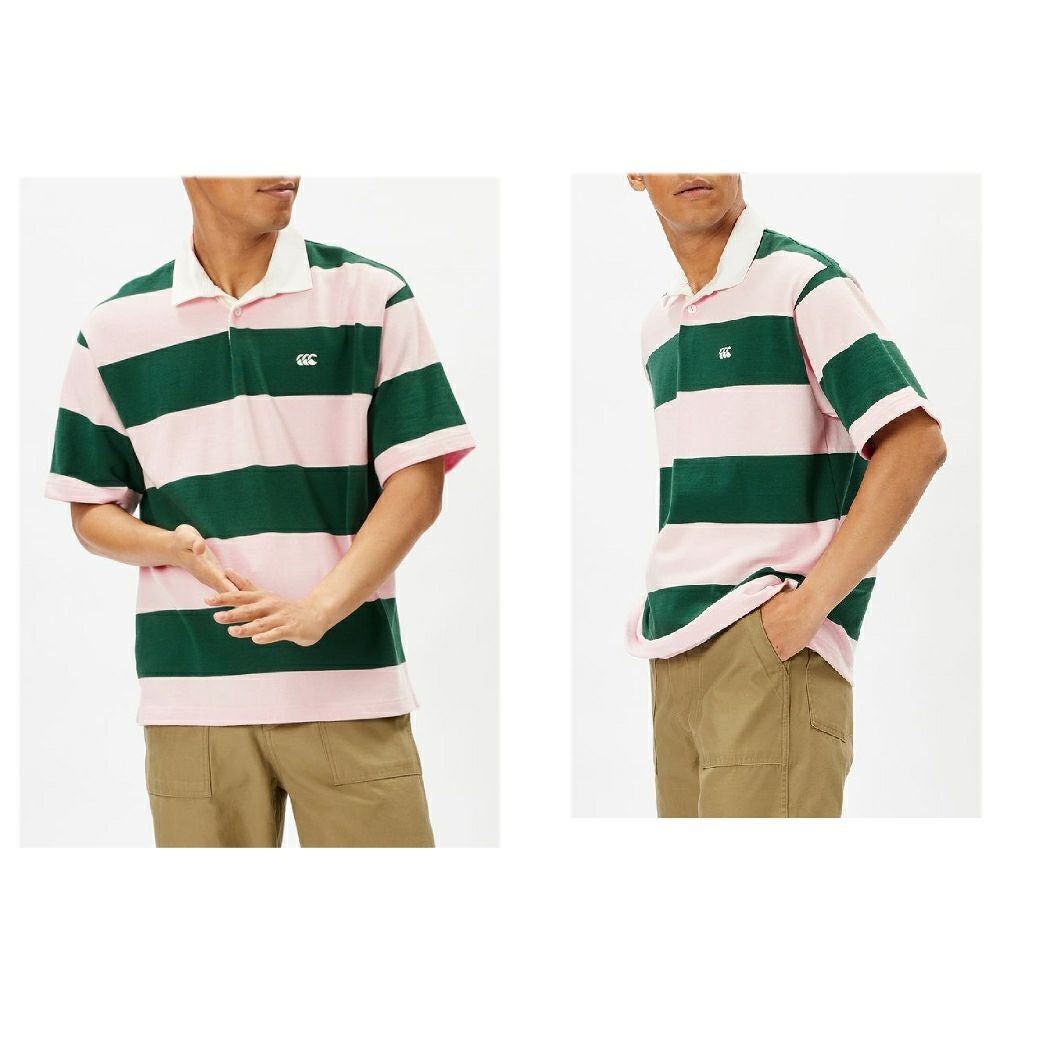 カンタベリー CANTERBURY ショートスリーブ 4インチ ストライプ