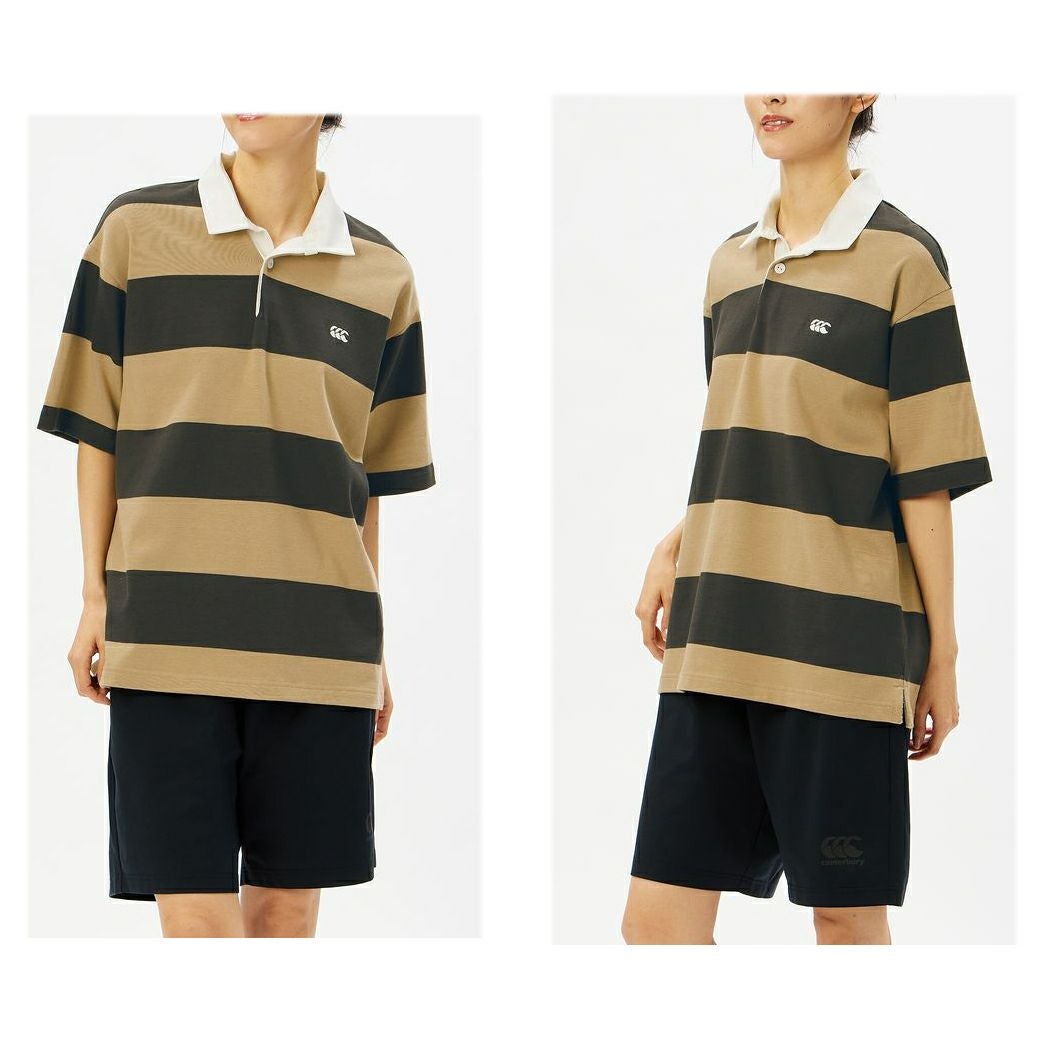 カンタベリー CANTERBURY ショートスリーブ 4インチ ストライプ