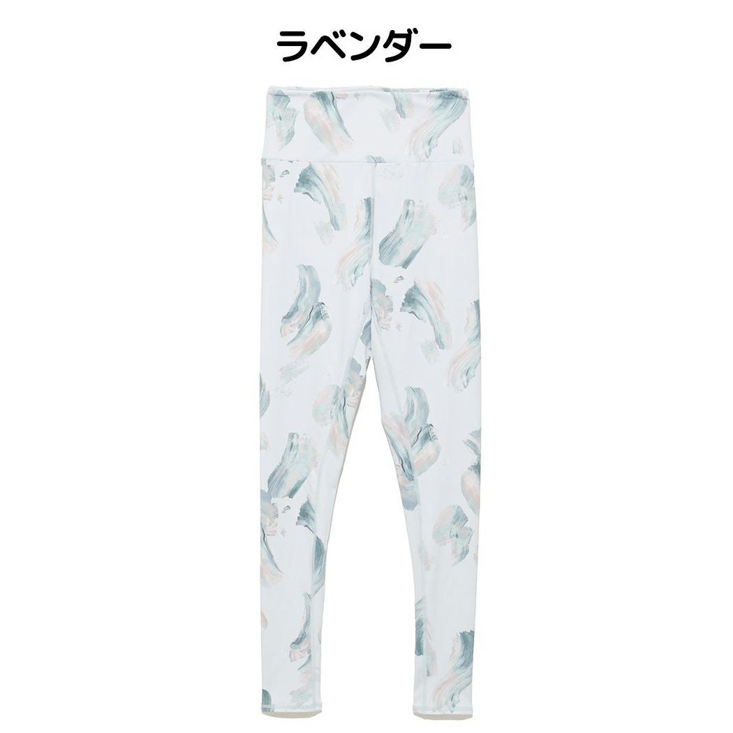 新品　emmi yoga　レギンス　マーブルアート柄　水陸両用 エミ emmi eco マーブル柄UVカットレギンス 水陸両用 レディース