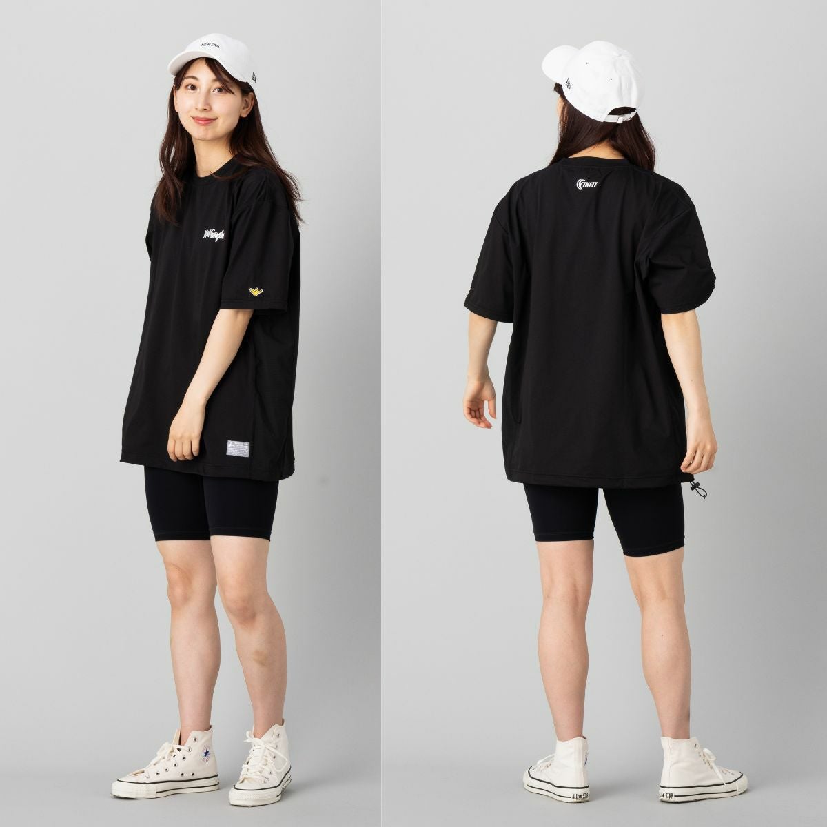 インフィット サイド切り替えリラックスフィットTシャツ マーク