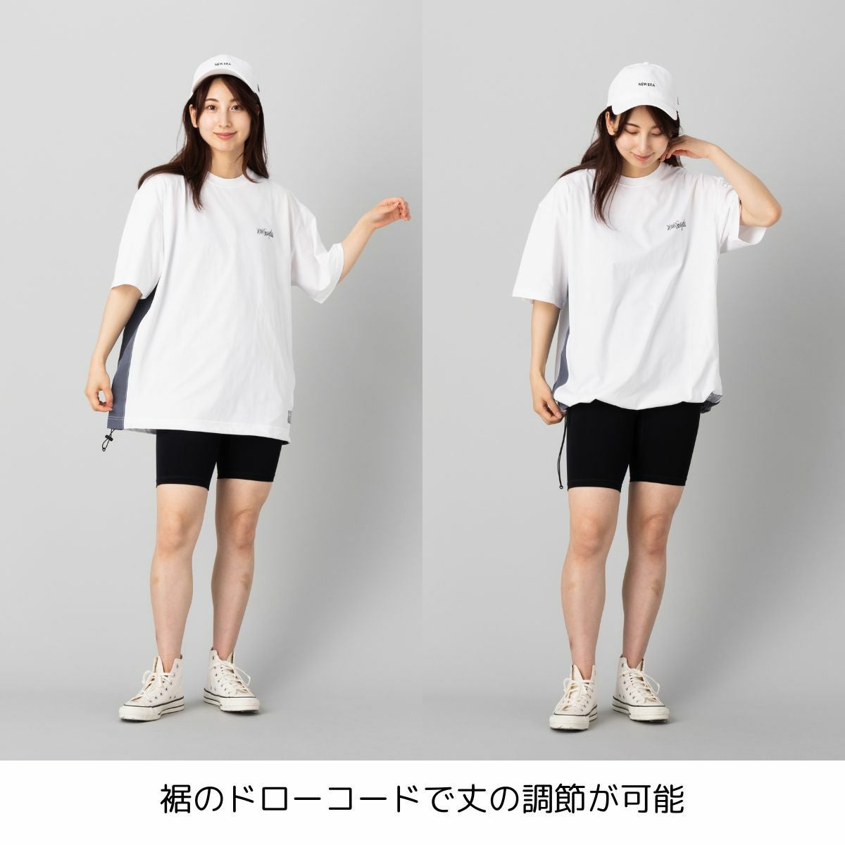 インフィット サイド切り替えリラックスフィットTシャツ マーク