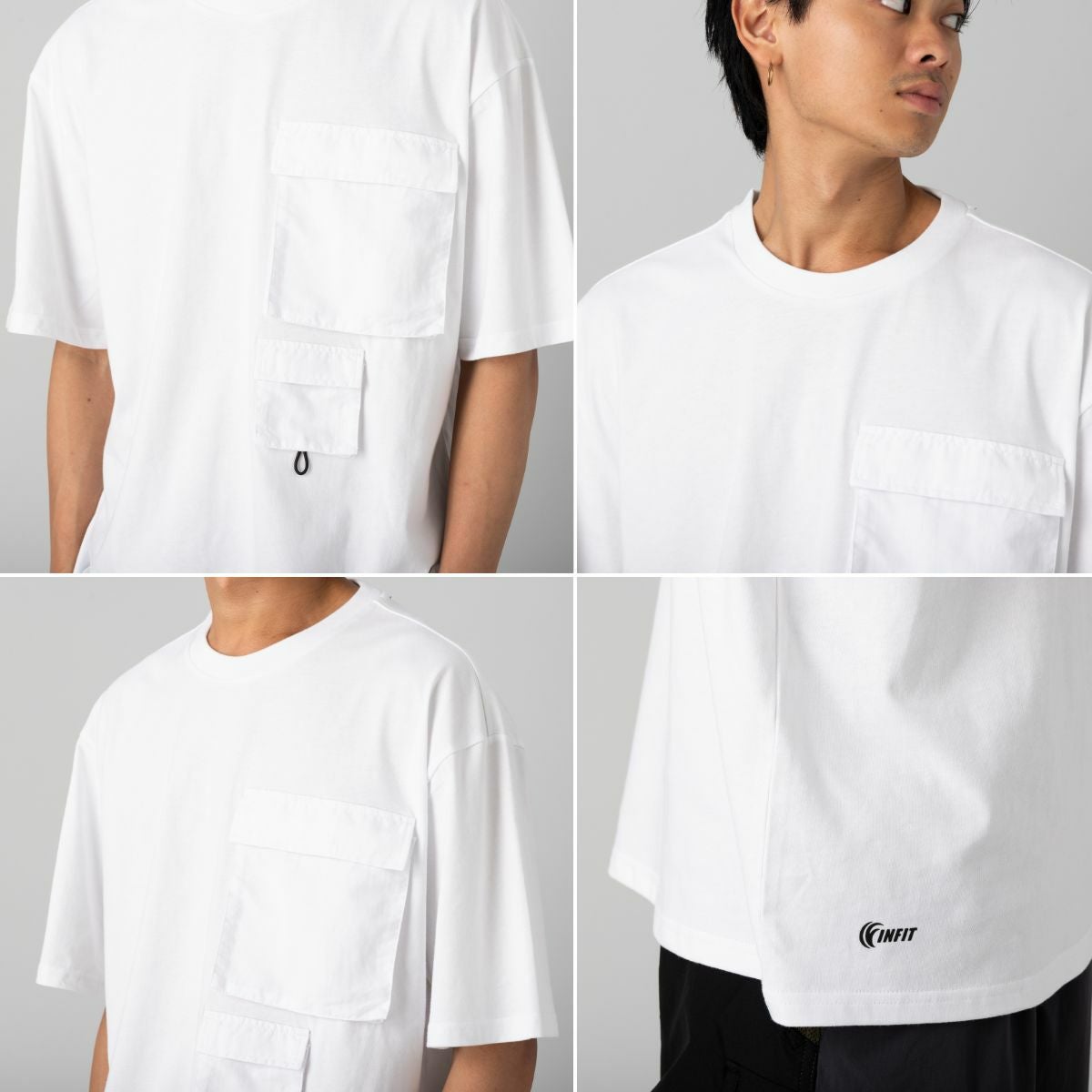 インフィット INFIT 接触冷感コットンポケットTシャツ メンズ