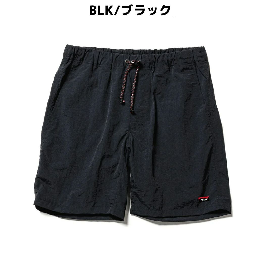 NANGA SEAロゴ入り黒ショートパンツ Lサイズ ナンガ NANGA ナイロンタッサーイージーショーツ メンズ アウトドア 春