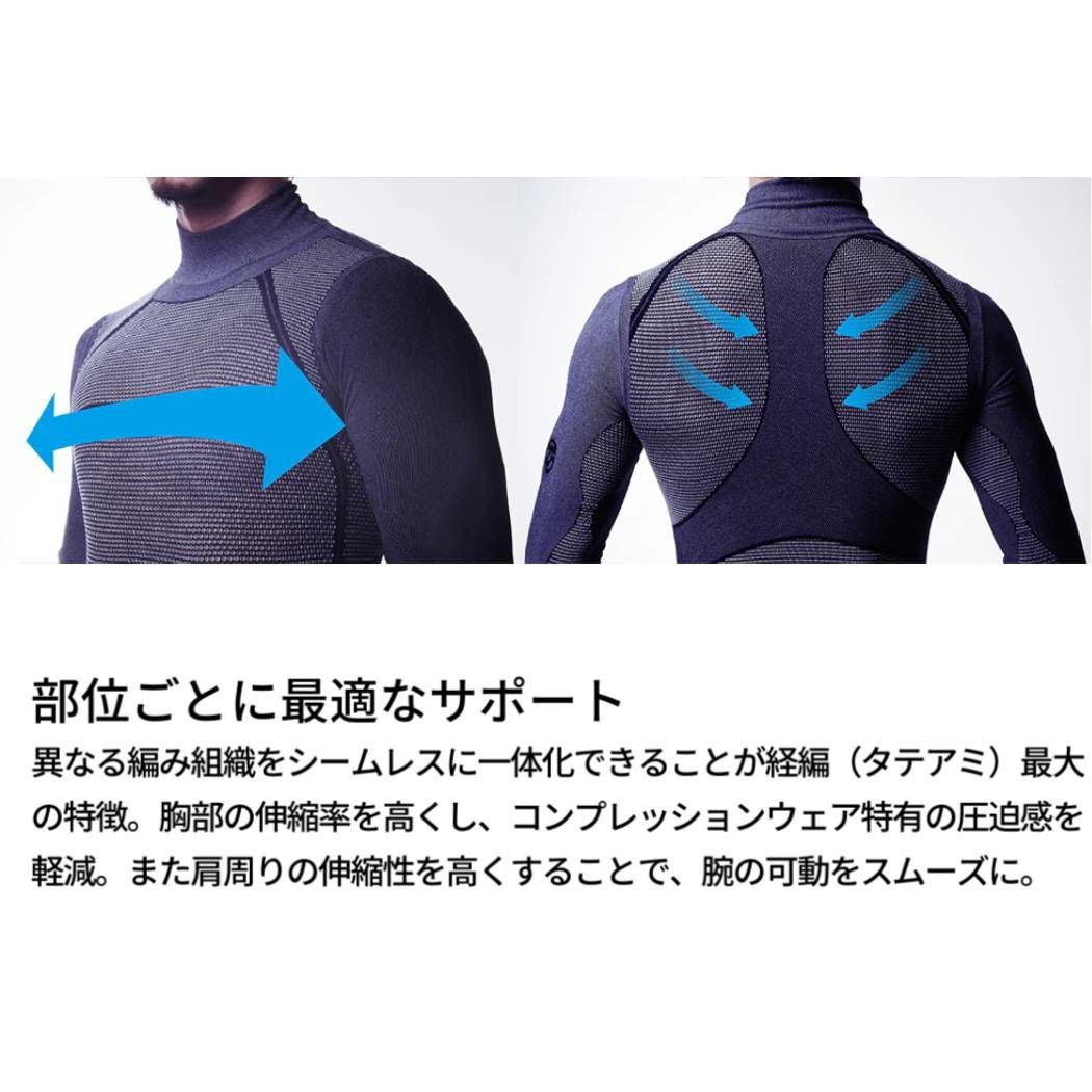 ゼロフィット ZEROFIT ICE WEAVE アイスウィーブ・モックネック メンズ