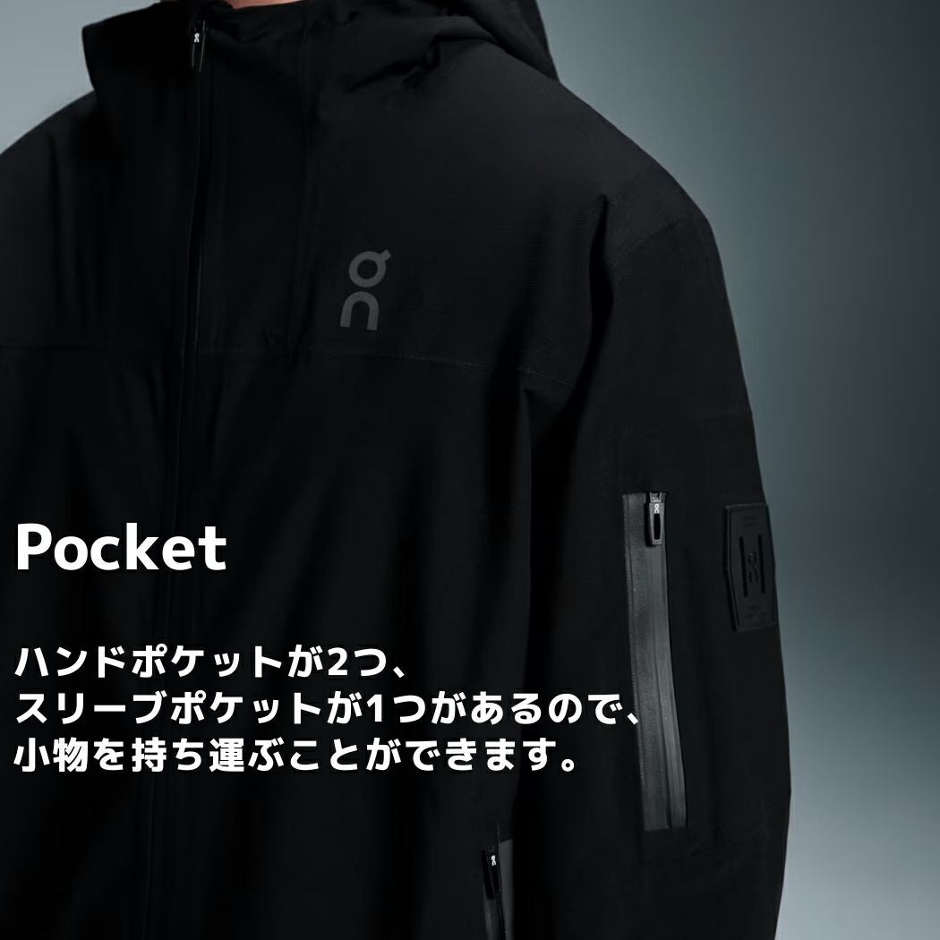 オン On Trek Jacket トレックジャケット メンズ ブラック 黒 防水
