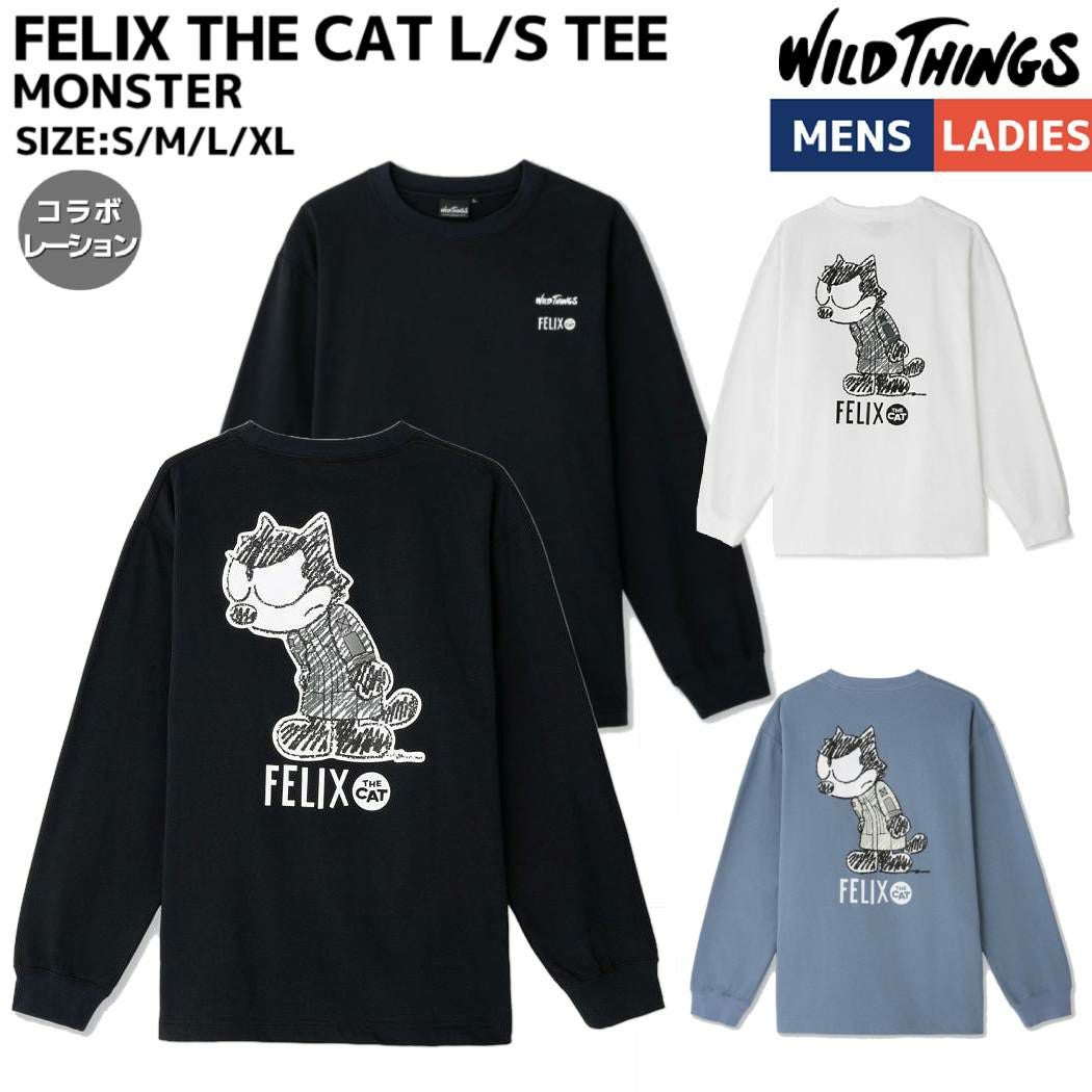 ワイルドシングス WILD THINGS FELIX THE CAT L/S TEE MONSTER