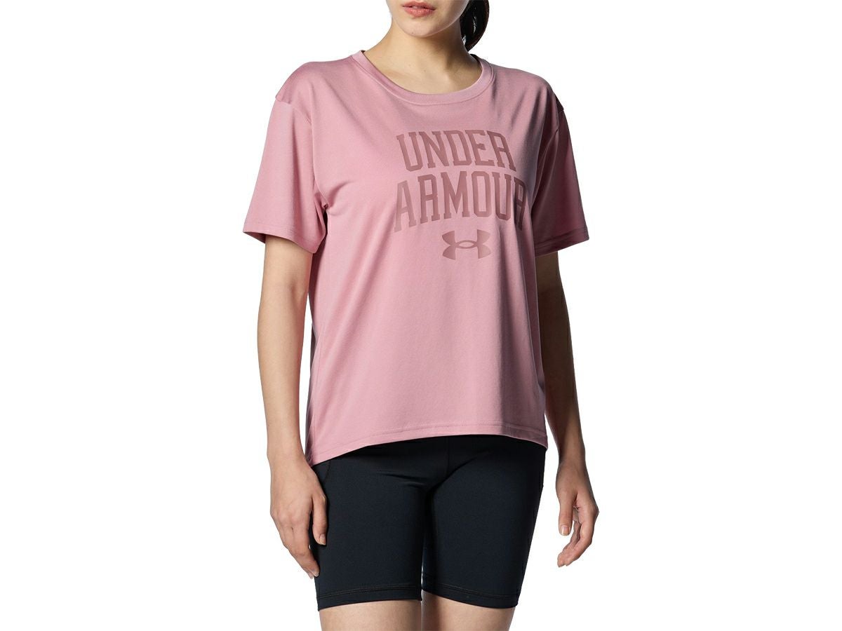 アンダーアーマー UAテック グラフィック Tシャツ 桃色 スポーツ