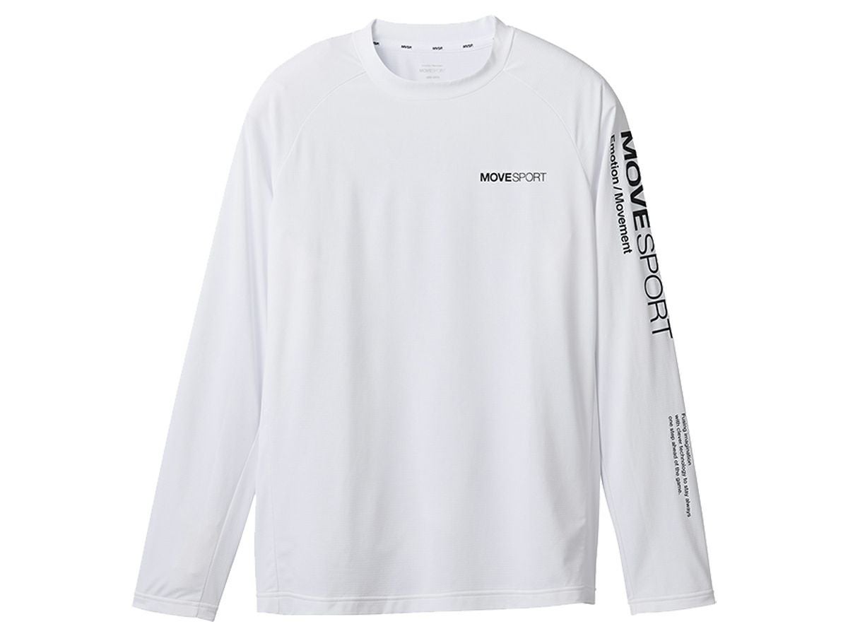 ☆ホワイト　DESCENTE　デサント　シャツ　長袖　国体　国スポ　インターハイ 鈴木スポーツ - デサント ムーブスポーツ ジャージ長袖シャツ DAT