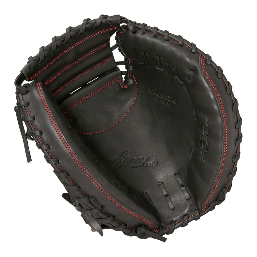 Rawlings 軟式グローブ 黒/赤　キャッチャーミット　即戦力　一般 ローリングス ハイパーテック 軟式用キャッチャーミット 捕手用 33