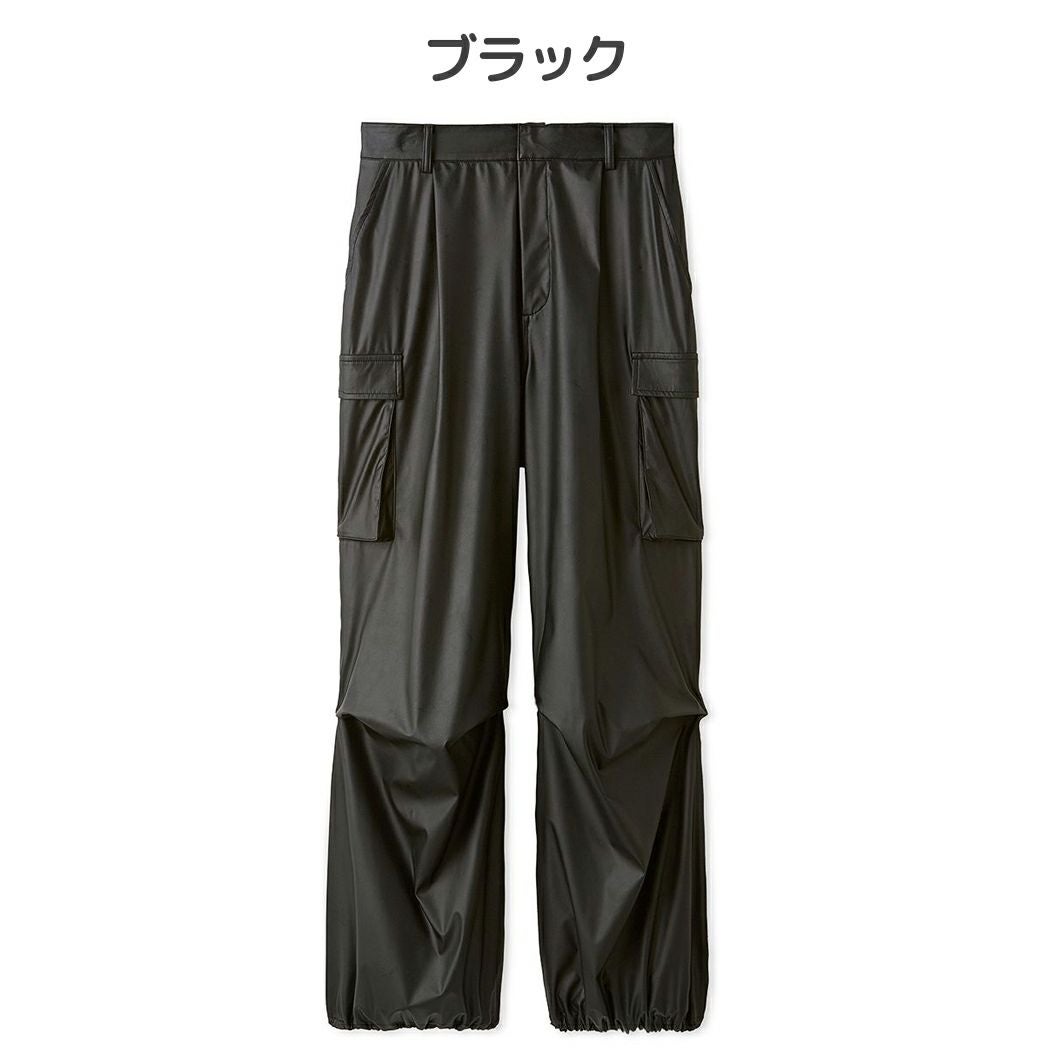 エミ emmi タックドロストフォルムカーゴパンツ レディース ブラック