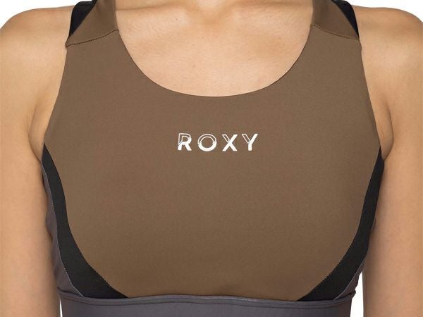 ロキシー ジャンプ ハイ メタリック ブラ 水陸両用 速乾 UVカット 茶色