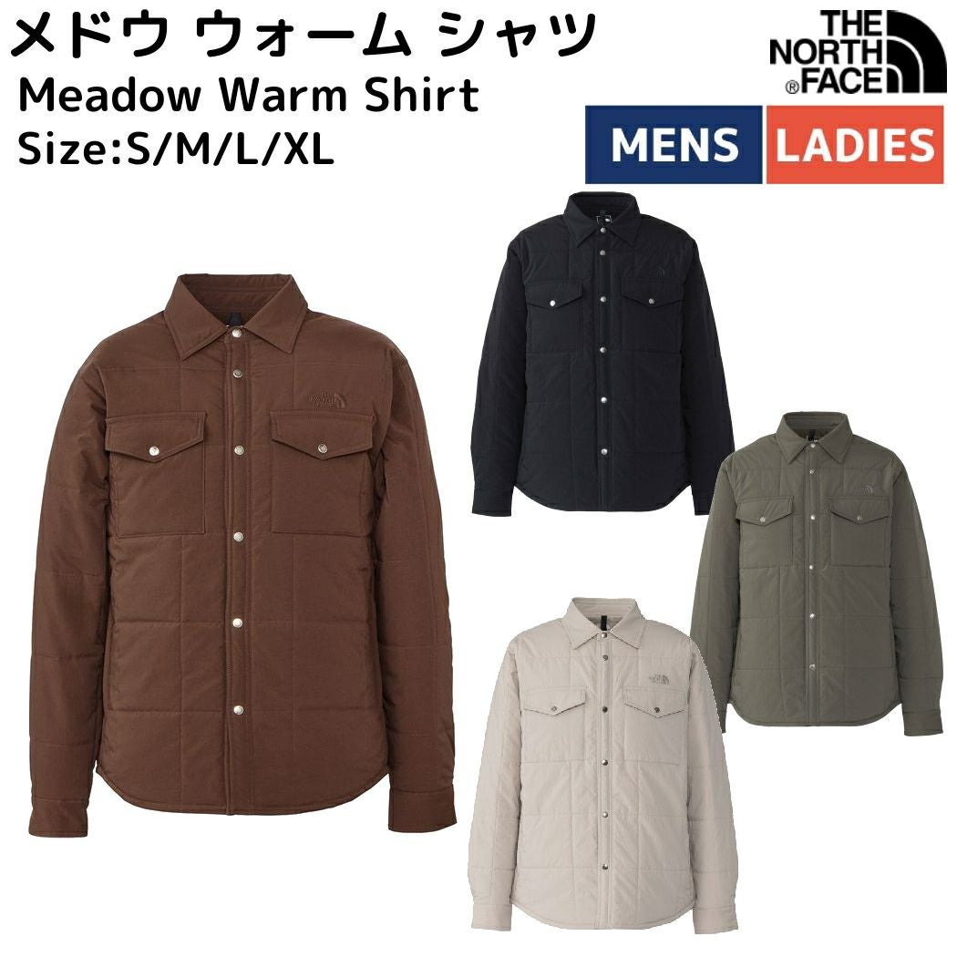 未使用品　ノースフェイス メドウウォームシャツ M ブラック ロゴ刺繍 THE NORTH FACE（ザ ノースフェイス） ジャケット メンズ メドウ