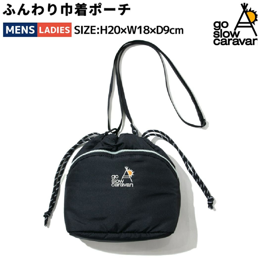 ゴースローキャラバン go slow caravan ふんわり巾着ポーチ メンズ