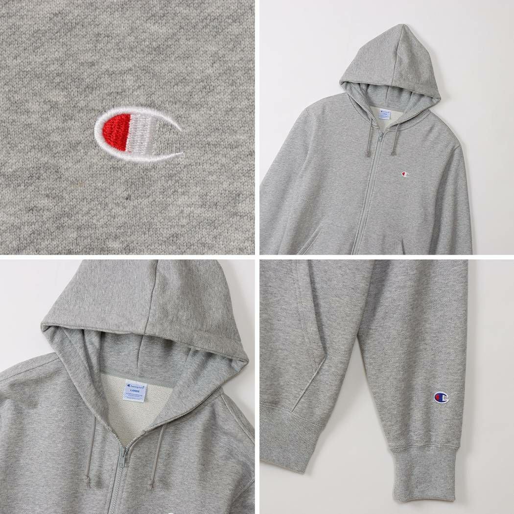 チャンピオン ジップフーデッドスウェットシャツ ベーシック オフ