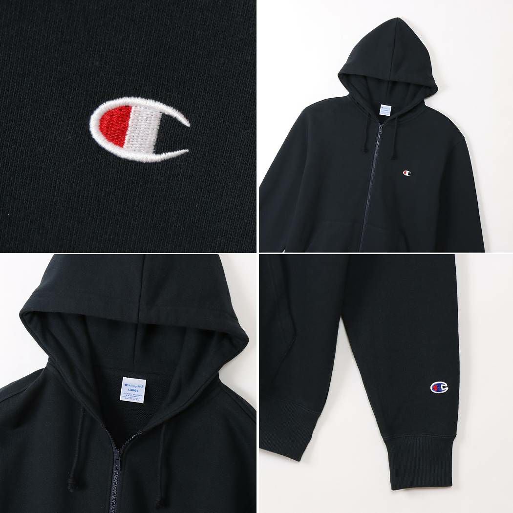 チャンピオン ジップフーデッドスウェットシャツ ベーシック オフ