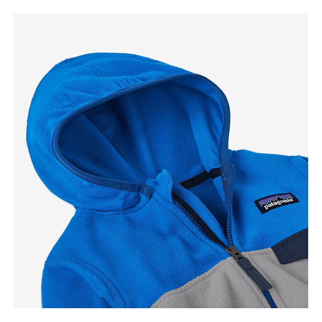 patagonia 子供用ウェア 5T 青/グレー キッズ・マイクロD・スナップT・ジャケット - パタゴニア公式