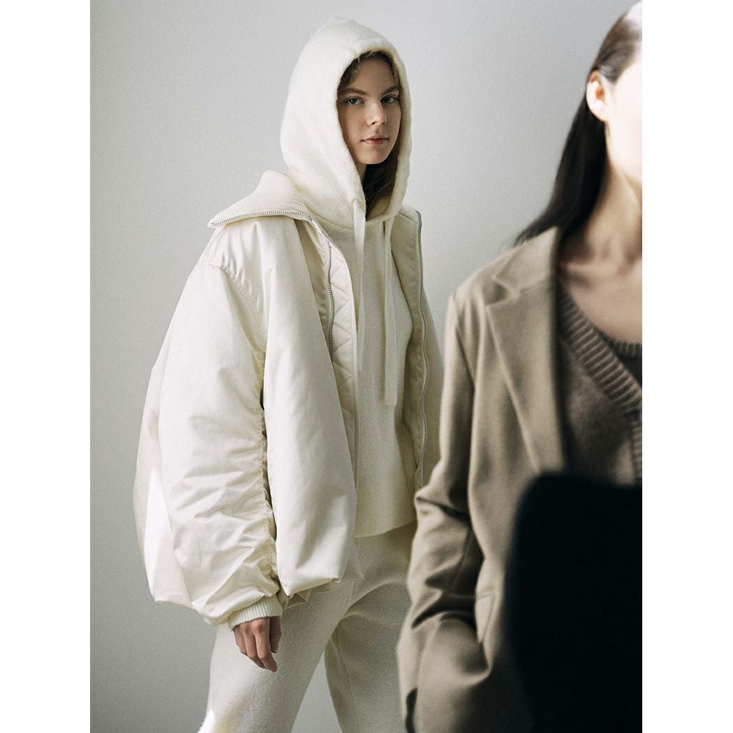 エミ emmi 撥水リブカラーバルーンデザインブルゾン レディース 秋 冬