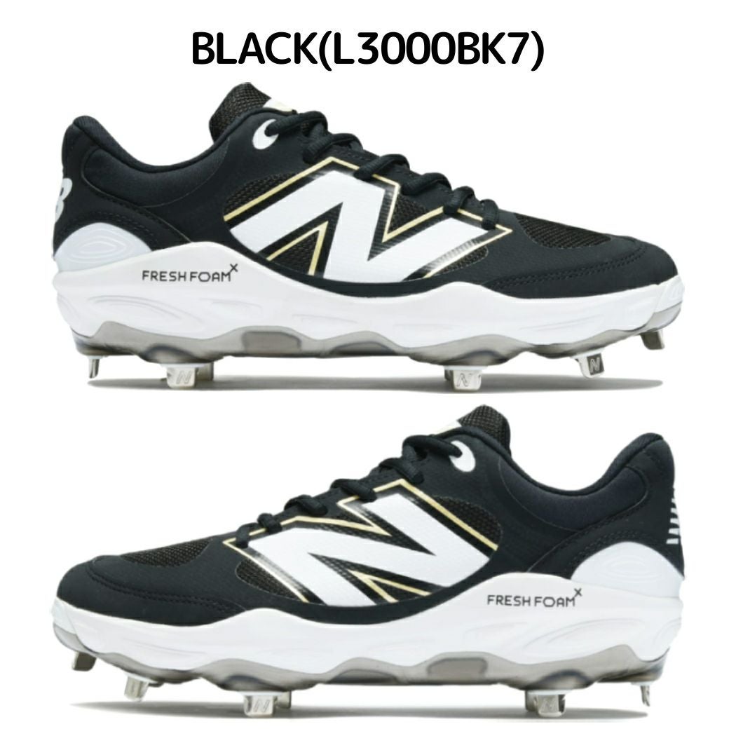 ニューバランス NEW BALANCE 3000 v7 Metal スパイク 一般 ブラック
