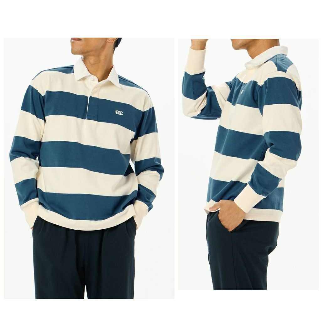 カンタベリー CANTERBURY 4インチストライプラグビージャージ メンズ