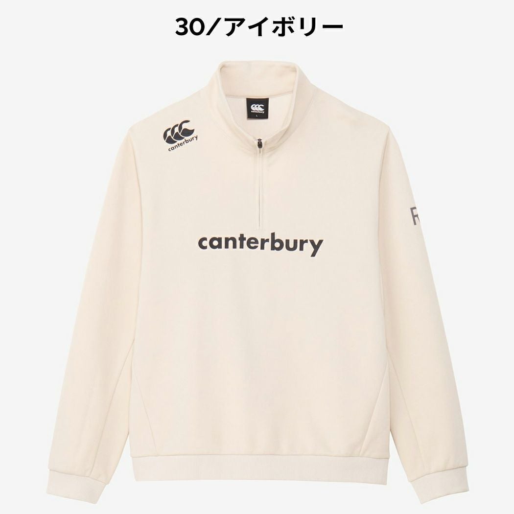 カンタベリー CANTERBURY R＋ FLEXWARM SWEAT HALF ZIP アールプラス