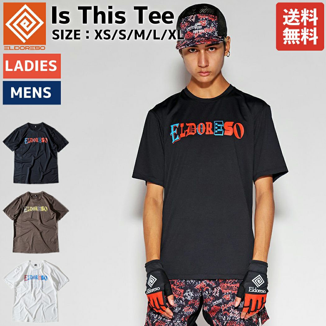 エルドレッソ ELDORESO Is This Tee メンズ レディース ブラック