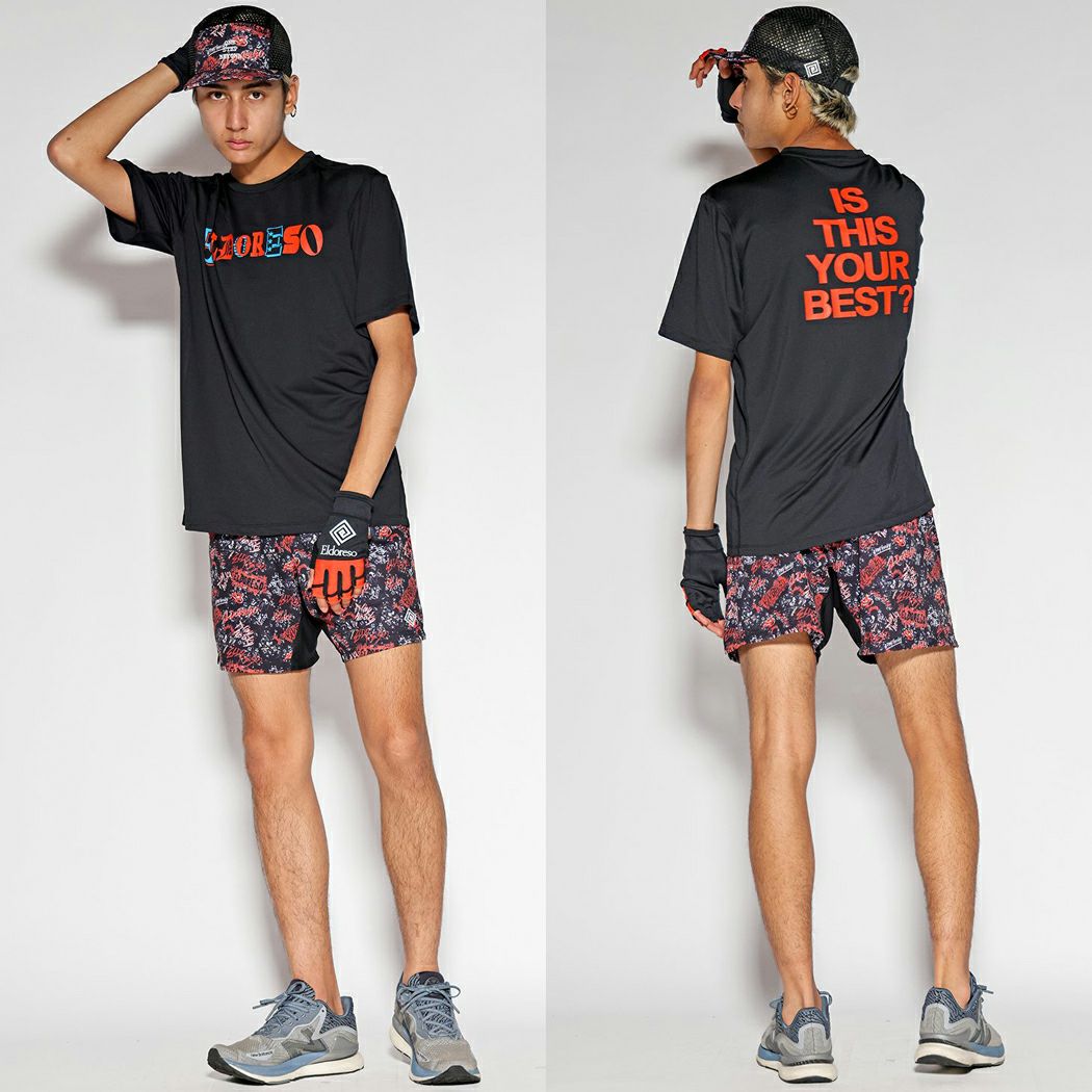 エルドレッソ ランニングTシャツ スポーツ トレーニング 半袖 Tシャツ