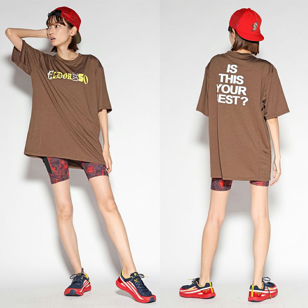 エルドレッソ ランニングTシャツ スポーツ トレーニング 半袖 Tシャツ