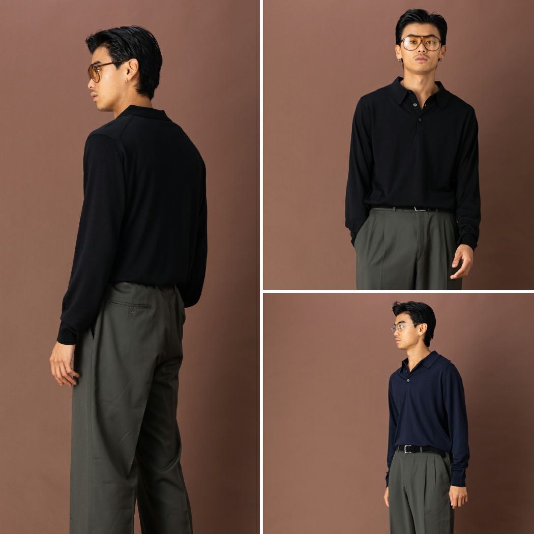 正規取扱い販売店】ジョンスメドレー JOHN SMEDLEY KNOLL 長袖ニット