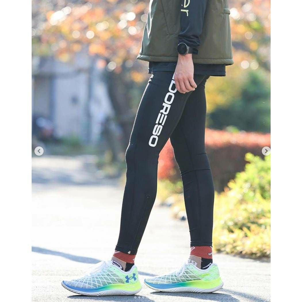 エルドレッソ ELDORESO Breaking Long Spats ランニングタイツ メンズ