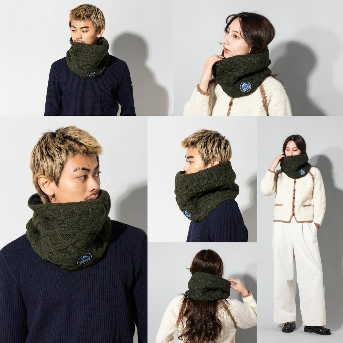 ヒマラヤンクライマーズハンドニット 手編みスヌード ネックウォーマー