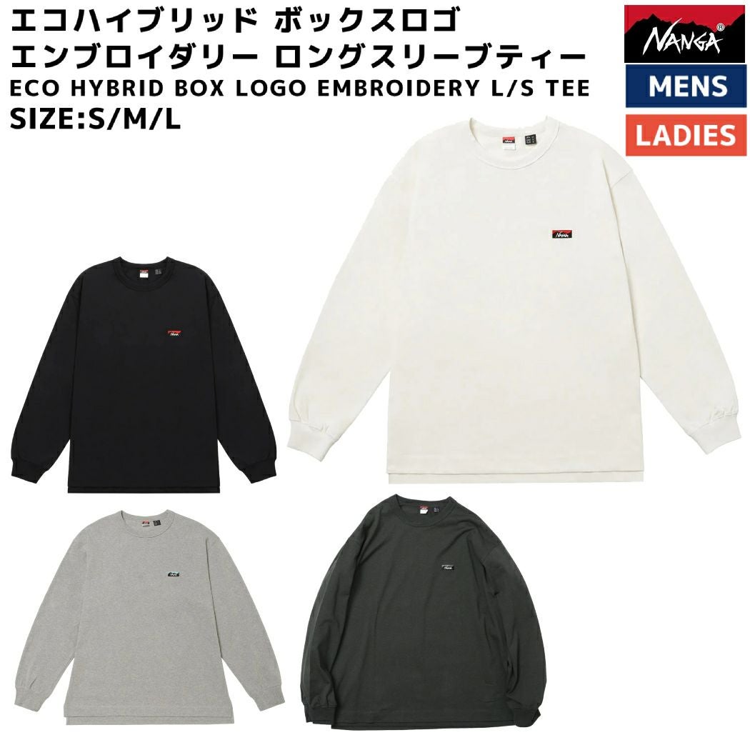 ナンガ【NANGA】Sサイズ　エコハイブリッドモックネックロングスリーブティー NANGA（ナンガ） tシャツ ECOHYBRID SLV LOGO L/S TEE / エコ