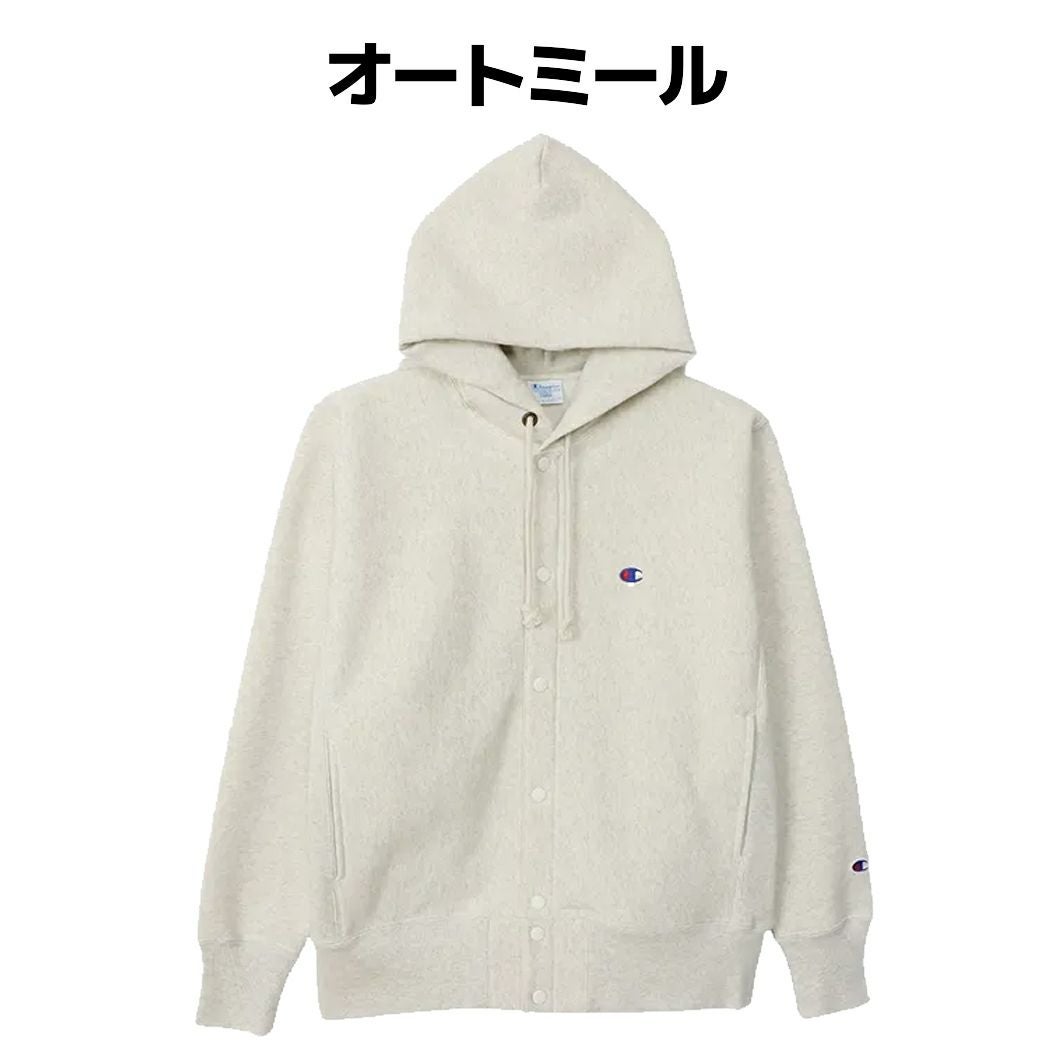 チャンピオン リバースウィーブ スナップフーデッドスウェットシャツ