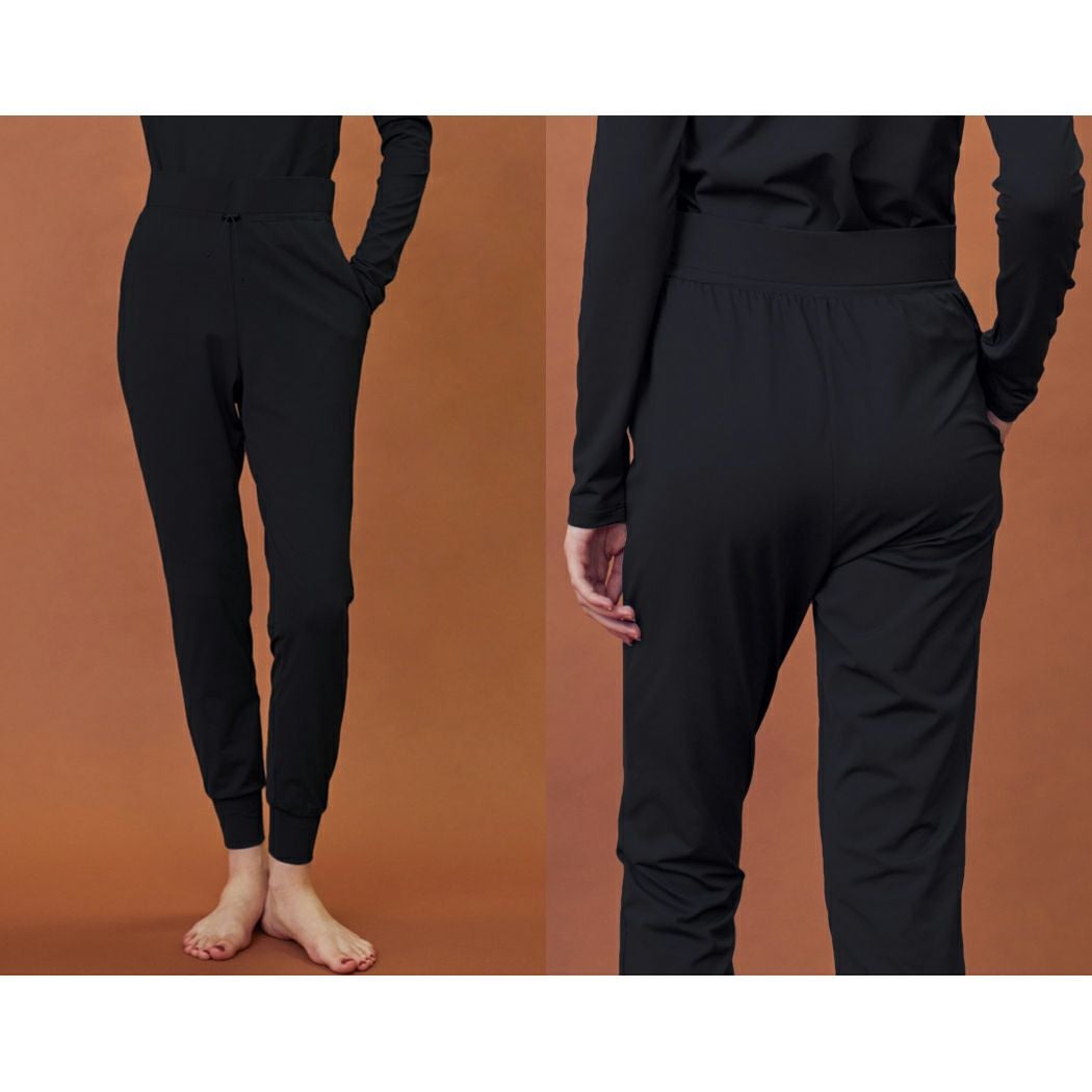 JULIER ジュリエ ヨガ エコシーベア天stレギンスパンツ ギャザーパンツ ジュリエ Julier エコシーベア天stレギンスパンツ レディース ブラック