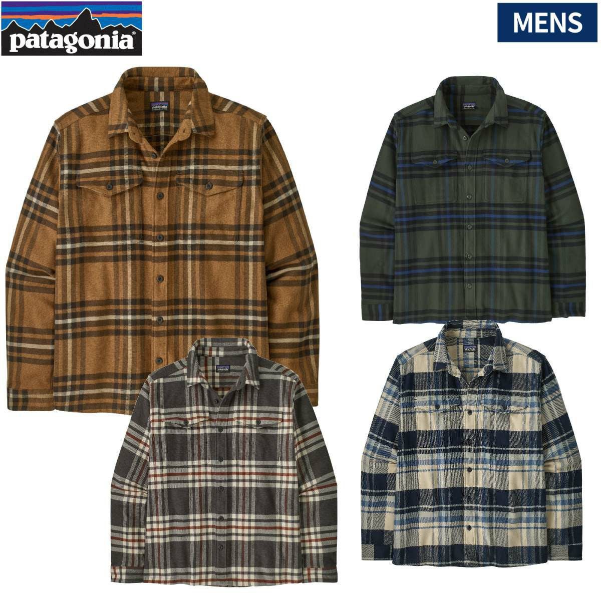 パタゴニア ロングスリーブ・ライトウェイト・フィヨルド・フランネル