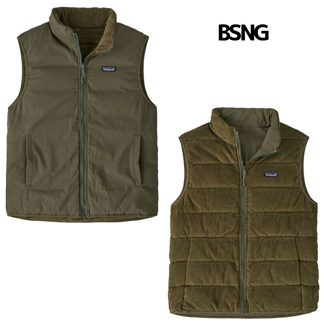 パタゴニア リバーシブル・コットン・ダウン・ベスト メンズM ウィメンズL 緑 一部セール】パタゴニア (PATAGONIA) リバーシブルコットンダウン