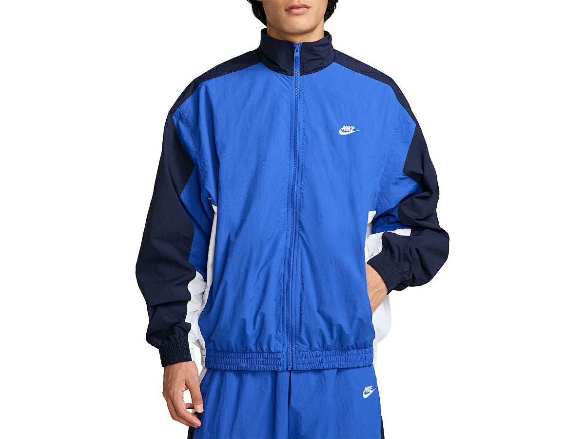 ナイキ NIKE エア ウーブン ジャケット メンズ 秋 冬 ブルー 青 