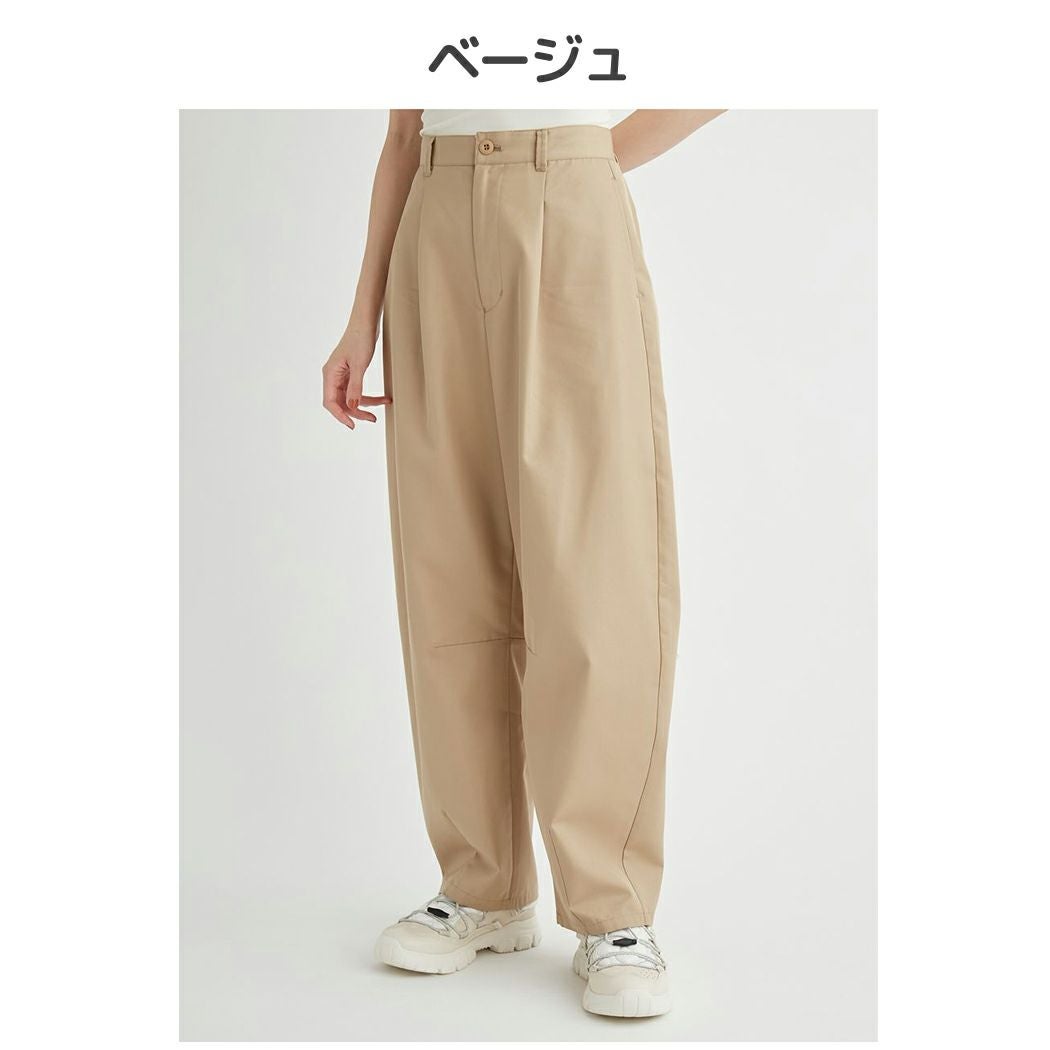 エミ emmi セミカーブチノパンツ レディース オールシーズン ネイビー