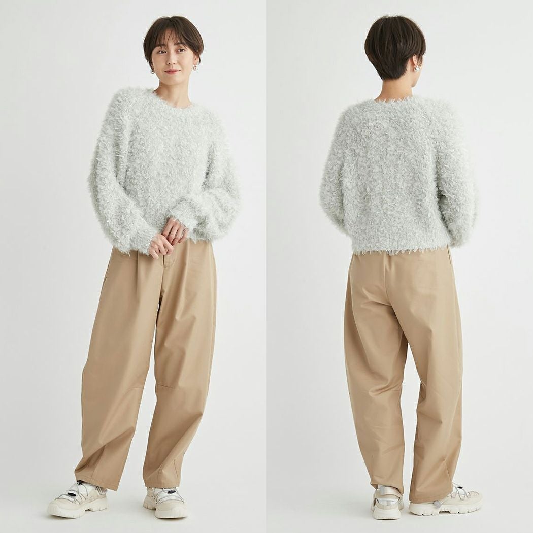 エミ emmi セミカーブチノパンツ レディース オールシーズン ネイビー