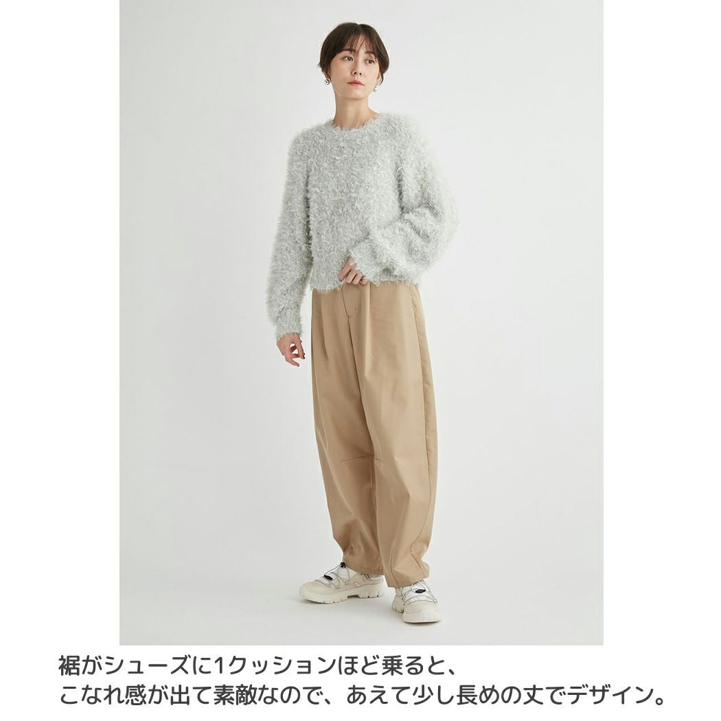 エミ セミカーブチノパンツ カーブシルエット チノパン カジュアル